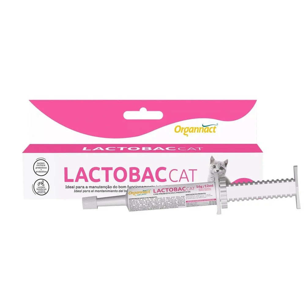 Suplemento Organnact Lactobac Cat para Gatos 16 g