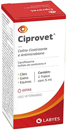 Colírio Ciprovet Labyes para Cães e Gatos 5 mL