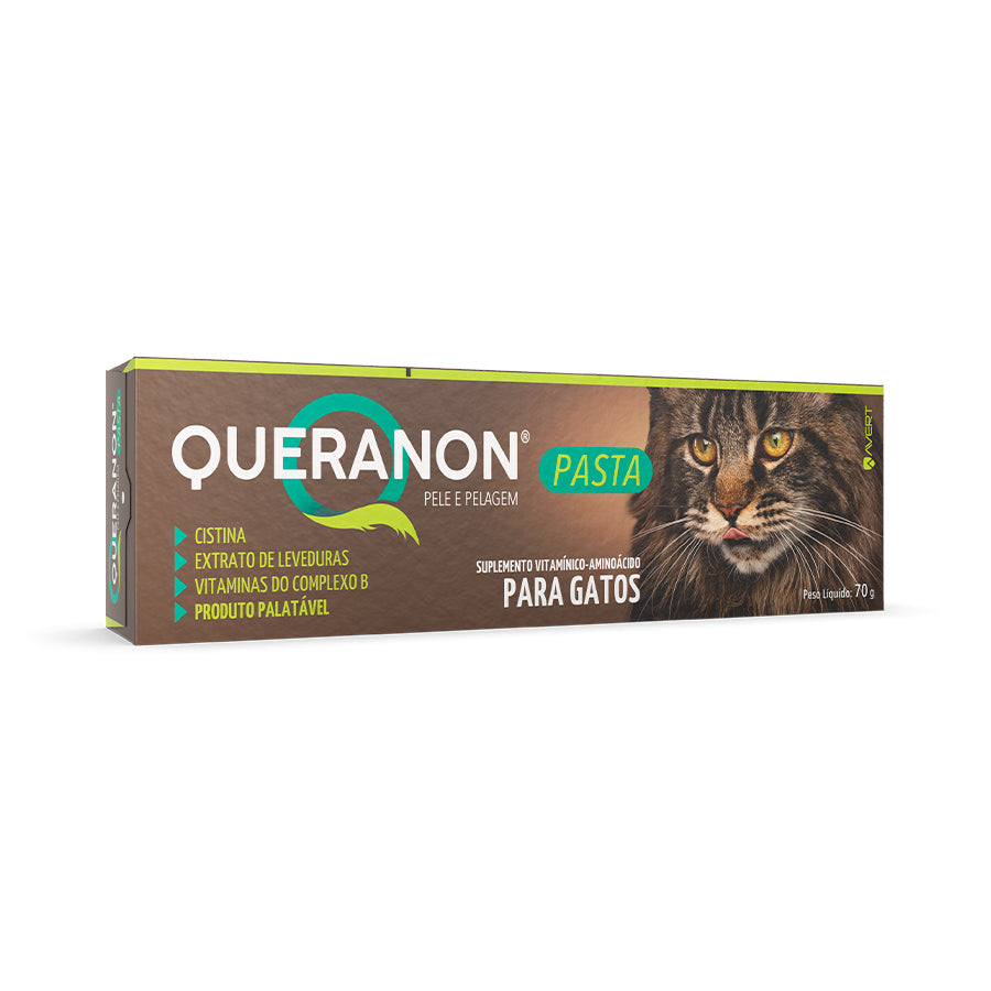 Suplemento Avert Queranon Pele e Pelagem em Pasta para Gatos 70 g