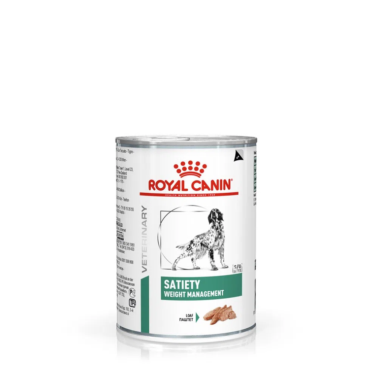 Ração Úmida Royal Canin Satiety Support para Cães Adultos Patê Lata 410 g