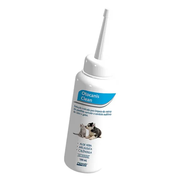 Solução Otológica Provets Simões Otocanis Clean para Cães e Gatos 100 mL