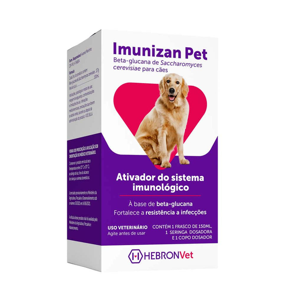 Imunizan Pet Hebron Vet Ativador do Sistema Imunológico para Cães 150 mL