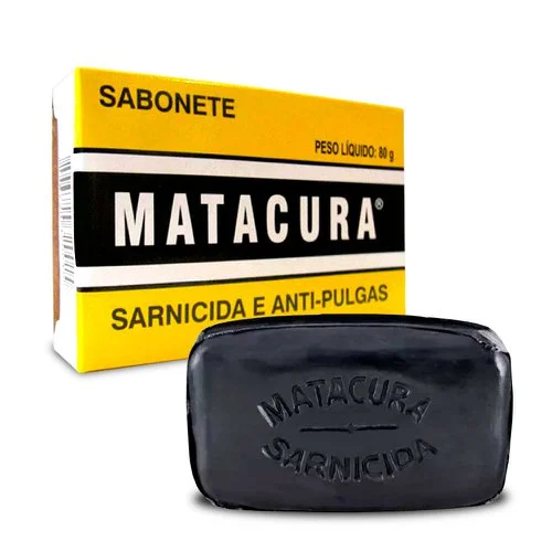 Sabonete Antipulgas Matacura Sarnicida para Cães 80 g