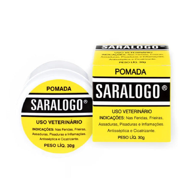 Pomada Cicatrizante Matacura Saralogo para Cães e Gatos 30 g