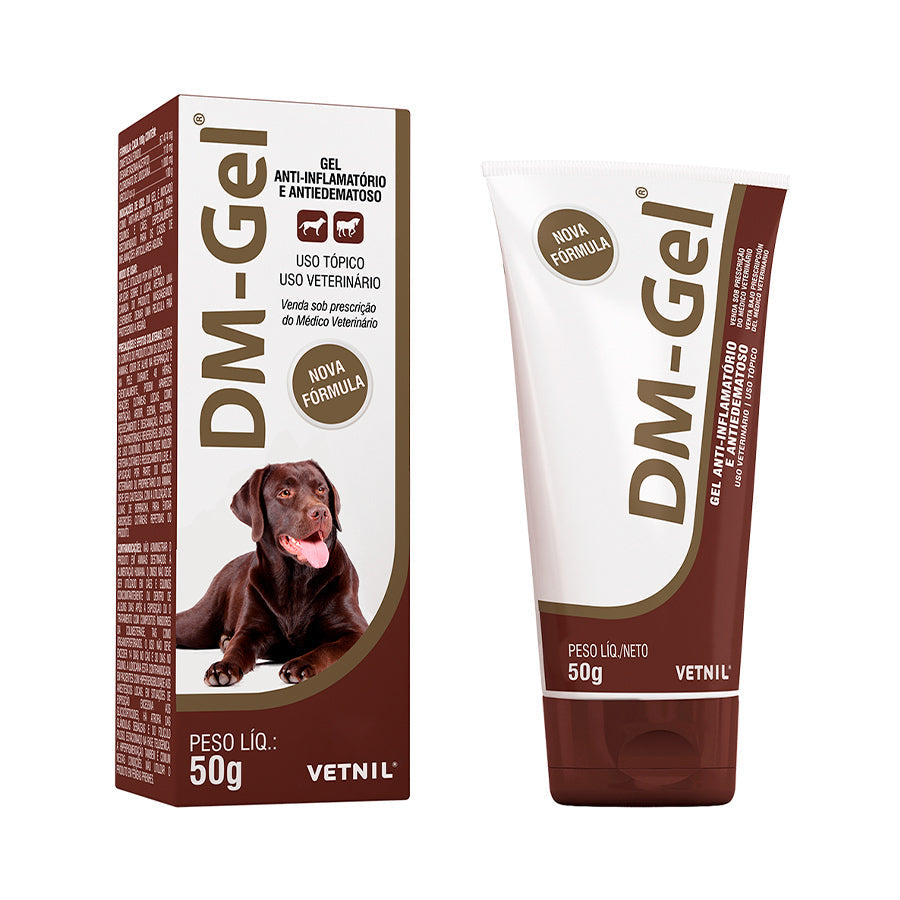 Gel Anti-Inflamatório Vetnil DM-Gel Bisnaga para Cães 50 g