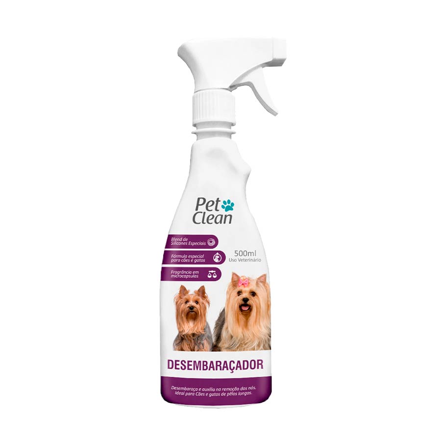 Desembaraçador de Pelo Pet Clean para Cães e Gatos 500 mL