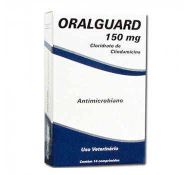 Antibiótico Cepav Oralguard para Cães e Gatos 150 mg 14 comprimidos