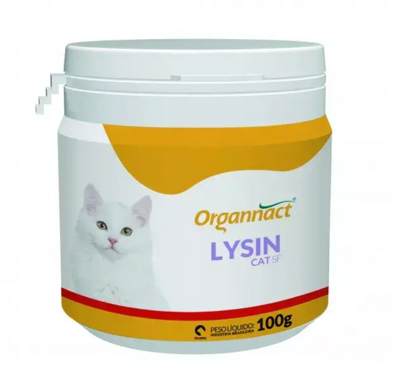 Suplemento Organnact Lysin Cat SF para Gatos 100 g