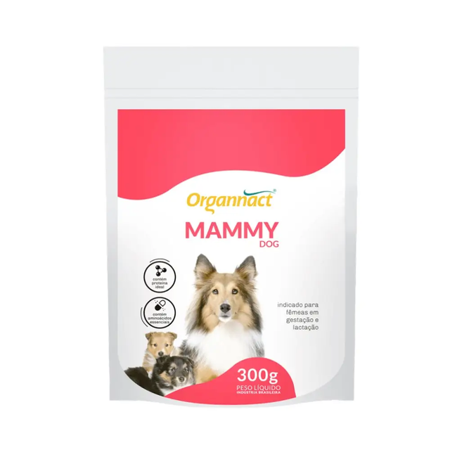 Suplemento Organnact Mammy Dog para Cães Fêmeas Gestantes e Lactantes 300 g