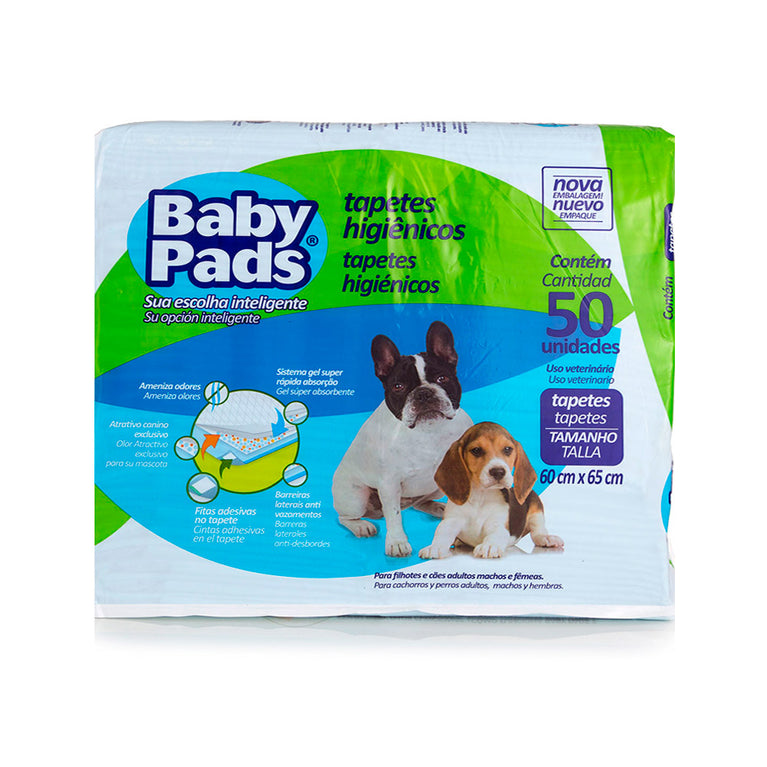 Tapete Higiênico para Cães Petix Baby Pads 30 Unidades 60 x 65 cm