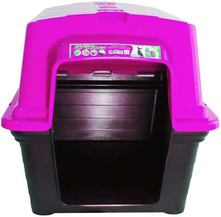 Casinha de Plástico Furacão Pet Rosa N4