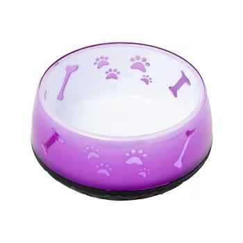 Comedouro Chalesco Puppy Deluxe para Cães Filhotes Rosa Tamanho M