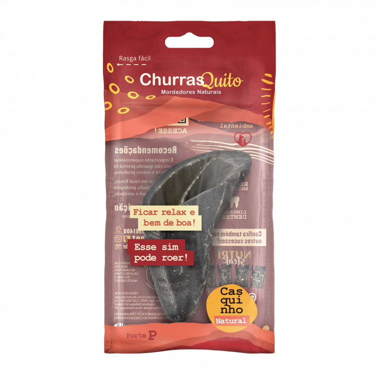 Petisco Natural Casquinho Churrasquito para Cães 1 Unidade