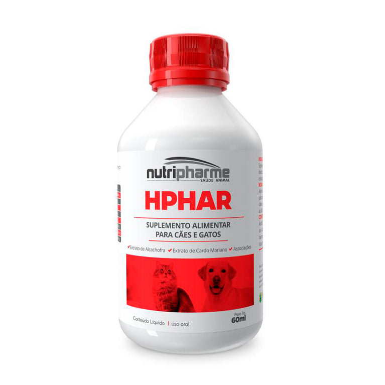 Suplemento Alimentar Hphar Suspensão Nutripharme para Cães e Gatos 60 mL