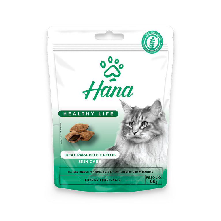 Petisco Hana Nuggets Skin Care para Gatos 60 g