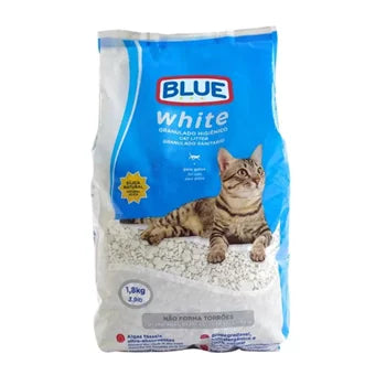 Granulado Higiênico White Blue para Gatos 1,8 Kg