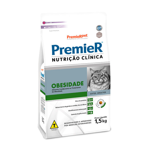 Ração PremieR para Gatos Nutrição Clínica Obesidade