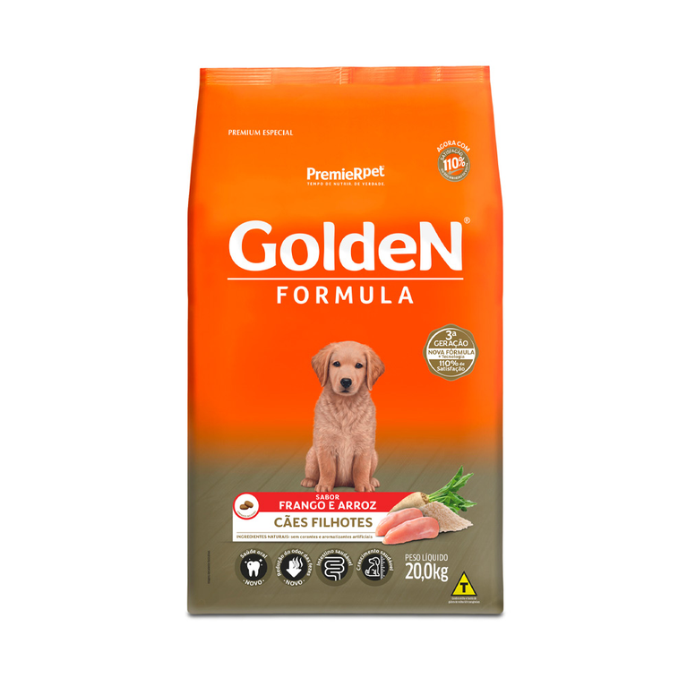 Ração Golden Fórmula para Cães Filhotes Sabor Frango