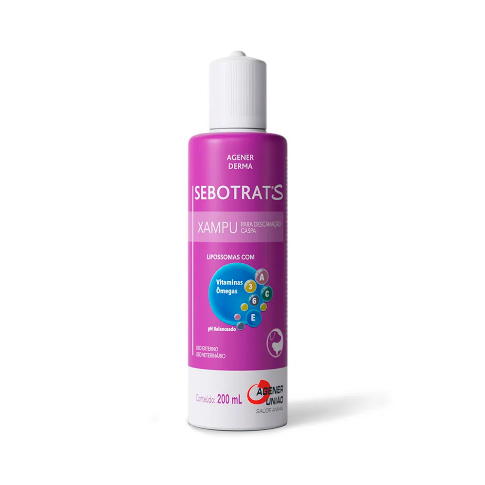 Shampoo Agener União Sebotrat S para Cães 200 mL