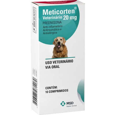 Anti-inflamatório MSD Merticorten Vet para Cães e Gatos