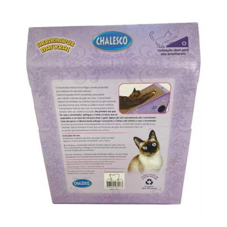 Brinquedo Arranhador Natural Rampa Chalesco para Gatos