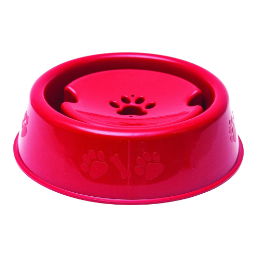 Bebedouro com Boia para Cães e Gatos de Pelos Longos Tudo Pet Vermelho 750 mL