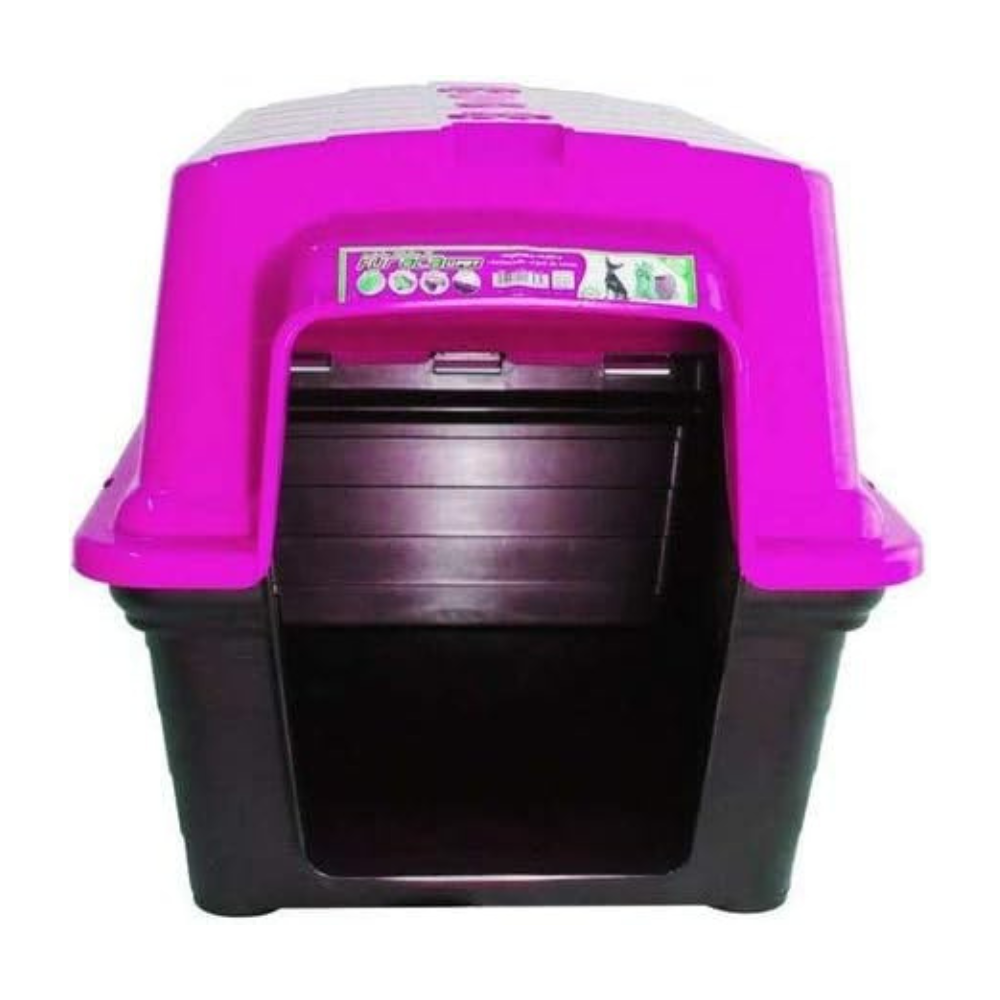 Casinha de Plástico Furacão Pet Rosa N4