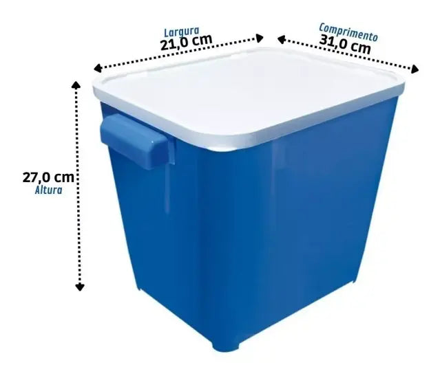 Porta Ração Canister Furacão Pet Azul 6,0 Kg