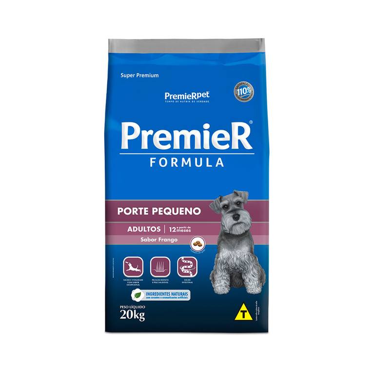 Ração PremieR para Cães Adultos de Raças Pequenas Sabor Frango