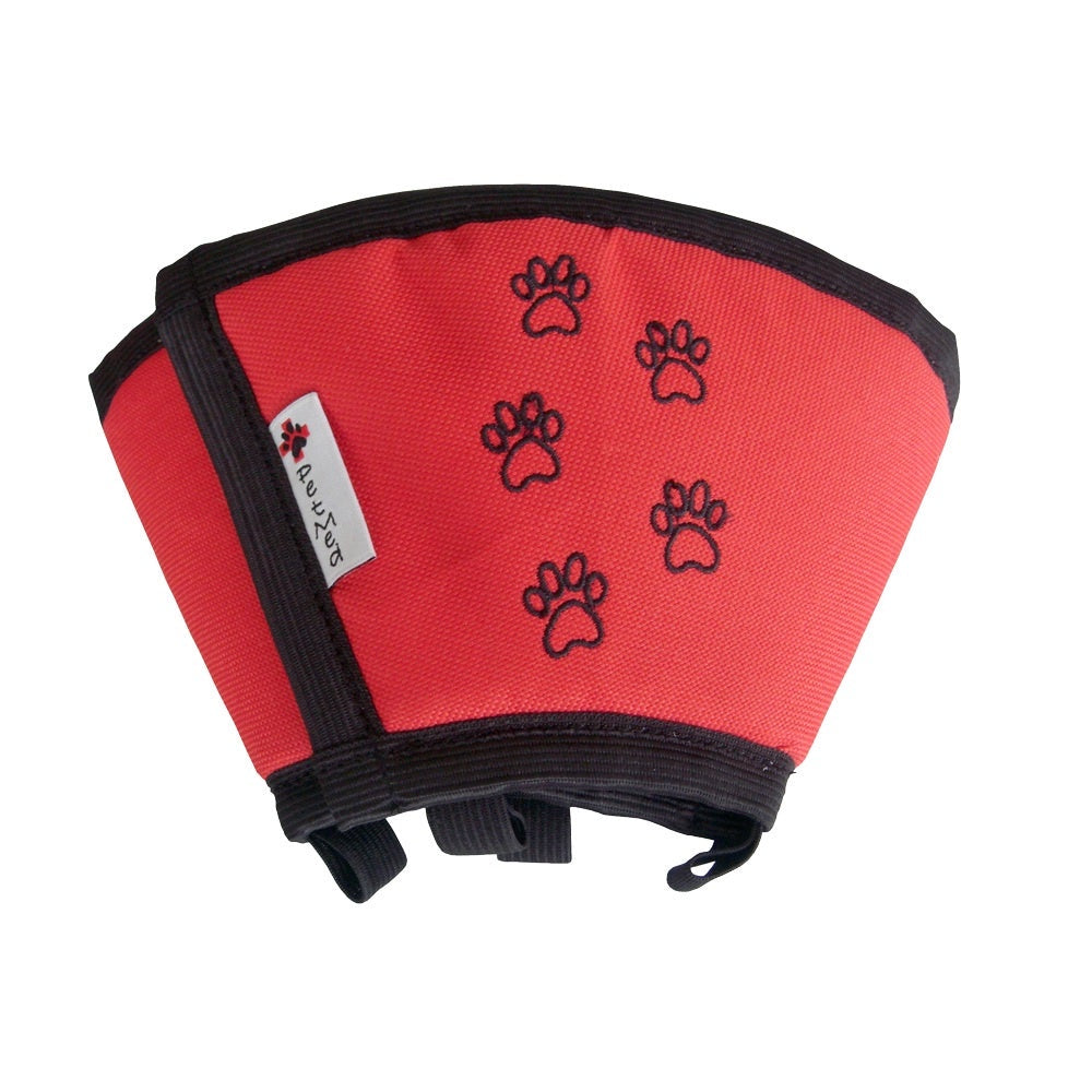 Colar Conforto Elizabetano Pet Med Color Vermelho para Cães