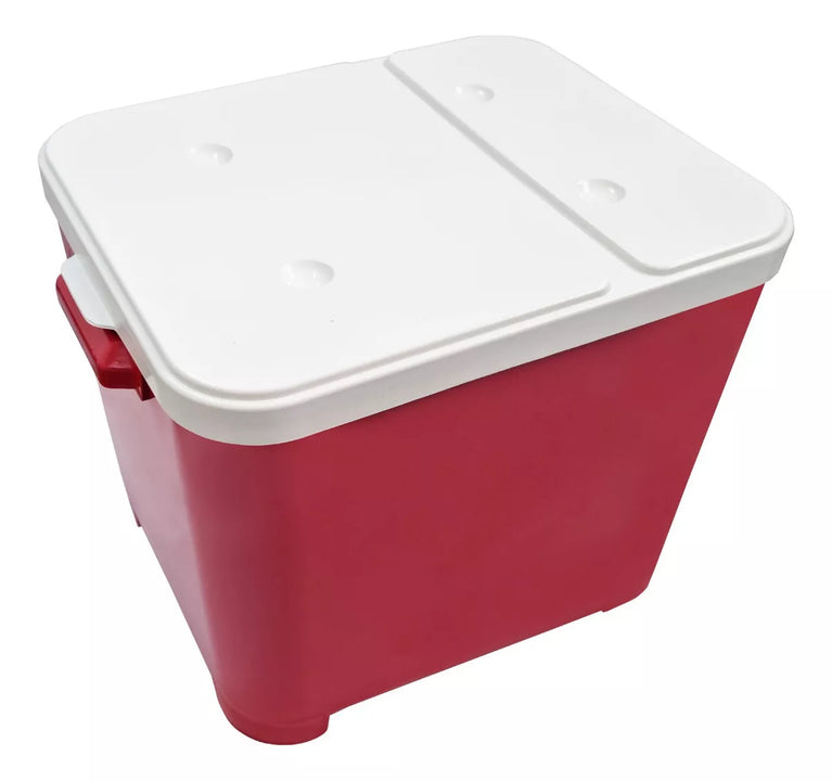 Porta Ração Container Furacão Pet Vermelho 15 Kg