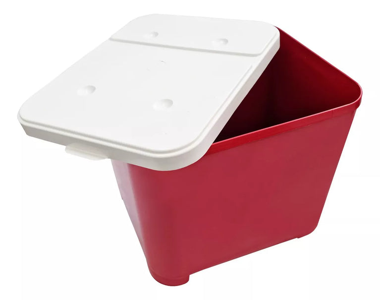 Porta Ração Container Furacão Pet Vermelho 15 Kg