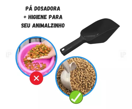 Pá Dosadora Pop Furacão Pet Preto