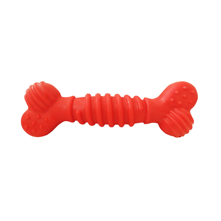 Brinquedo para Cães Furacão Pet Osso Superbone Borracha Vermelho