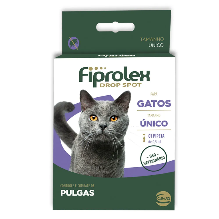 Antipulgas Ceva Fiprolex Drop Spot 0,5 mL para Gatos