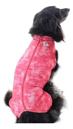 Roupa Cirúrgica Pós Castração Pet Med Regular Dry Light Supreme para Cães Rosa