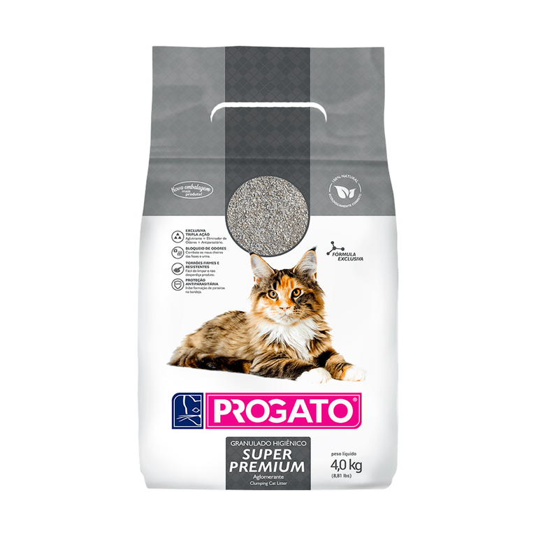 Areia Progato Super Premium para Gatos 4 kg