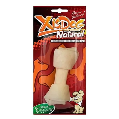 Osso XisDog Natural Com Nó Mini para Cães