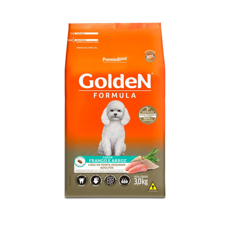 Ração Golden Fórmula Mini Bits para Cães Adultos Sabor Frango