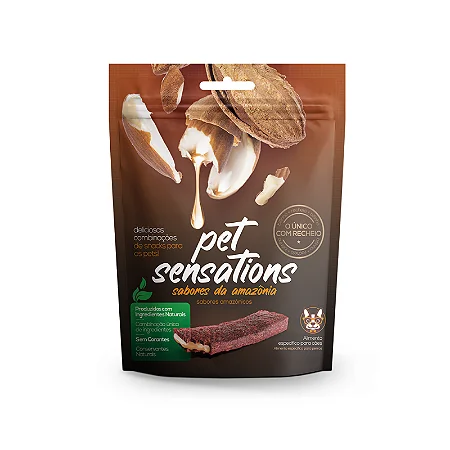 Bifinho Recheado Pet Sensations para Cães Sabores da Amazônia 65 g