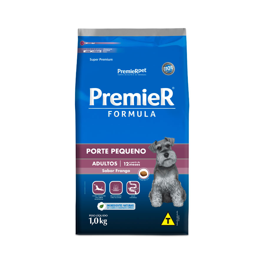 Ração PremieR para Cães Adultos de Raças Pequenas Sabor Frango