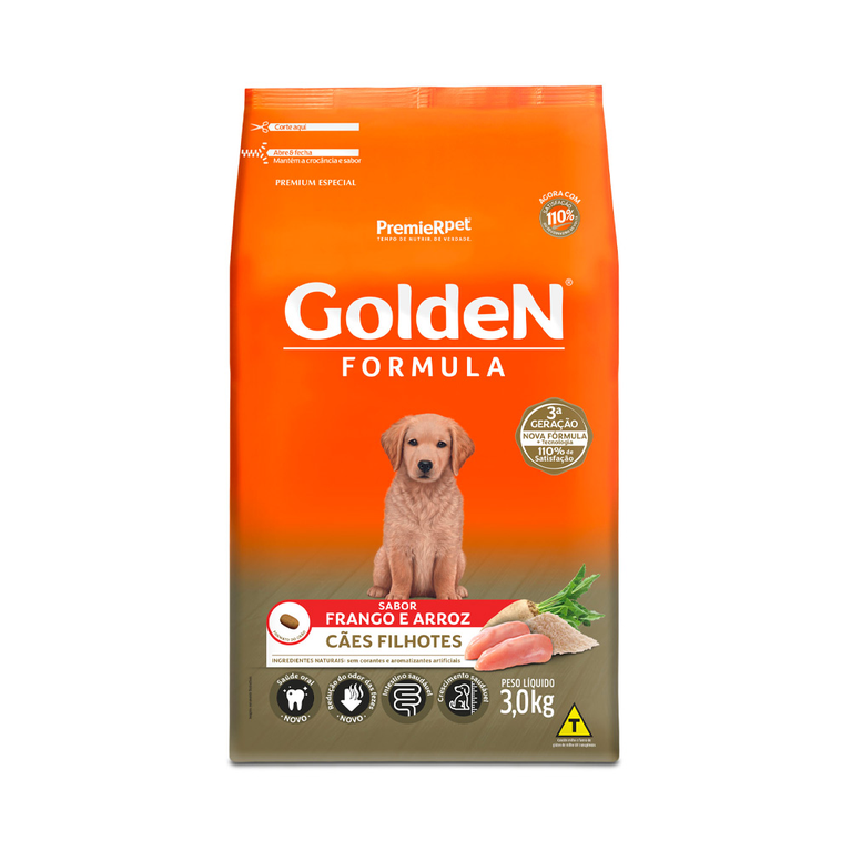 Ração Golden Fórmula para Cães Filhotes Sabor Frango