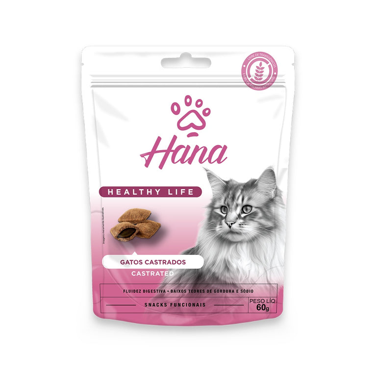 Petisco Hana Nuggets para Gatos Castrados 60 g