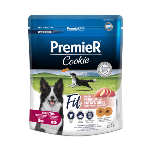 PremieR Cookie para Cães Adultos Fit Sabor Frango com Batata Doce 250 g