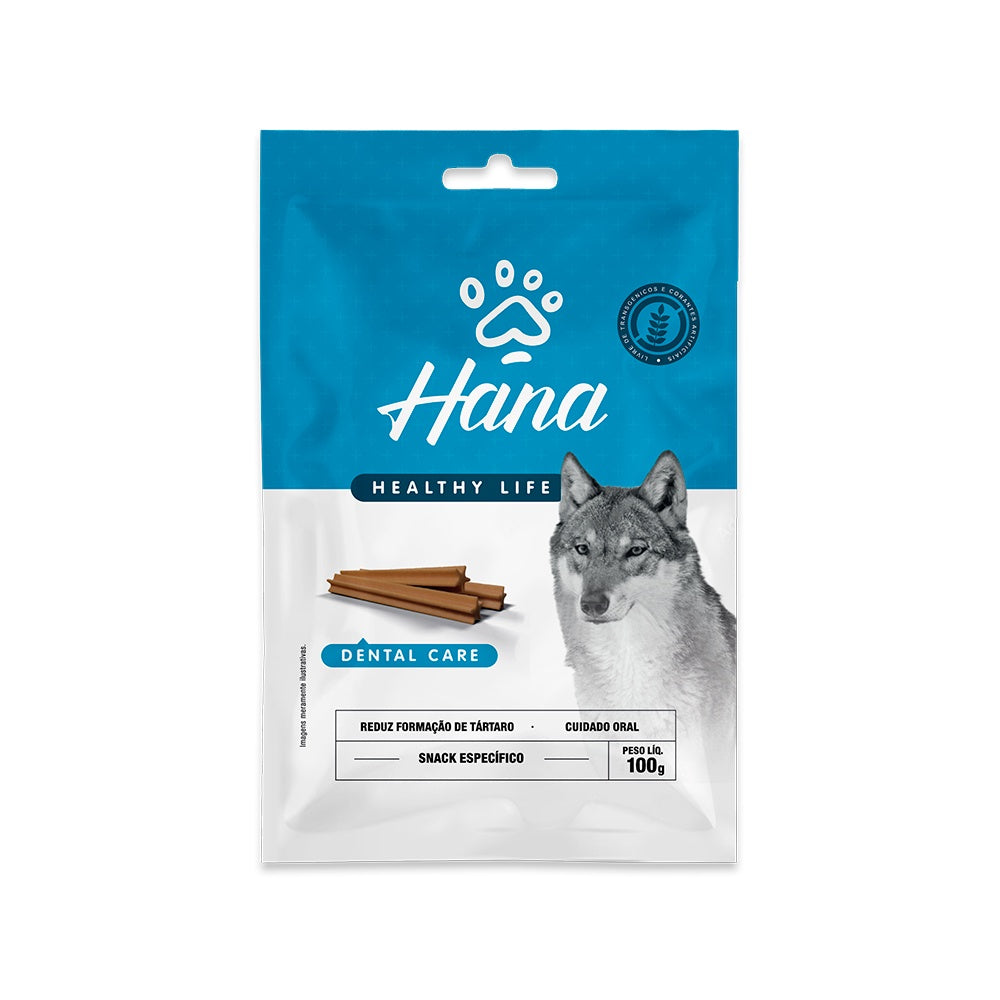 Petisco Snack Hana Stick Dental Care para Cães 100 g