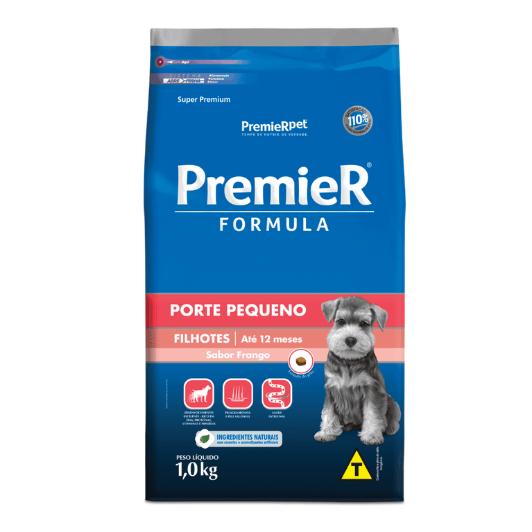 Ração PremieR para Cães Filhotes de Raças Pequenas Sabor Frango