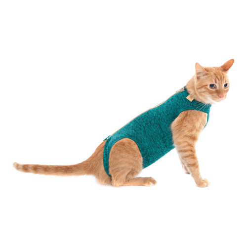 Roupa Pós Castração Pet Med Duo Dry Verde para Gatos