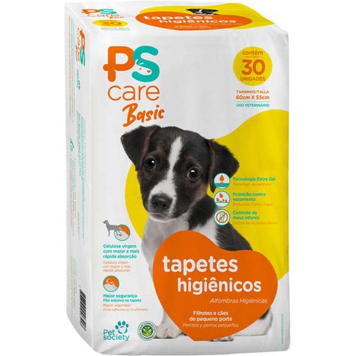 Tapete Higiênico PS Care Basic para Filhotes 60 x 55 cm