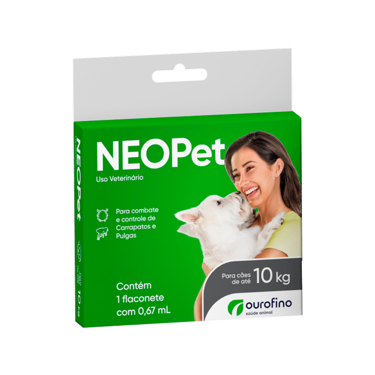 Antipulgas e Carrapatos Neopet Ourofino para Cães até 10 kg 0,67 mL