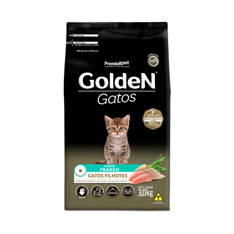 Ração Golden para Gatos Filhotes Sabor Frango